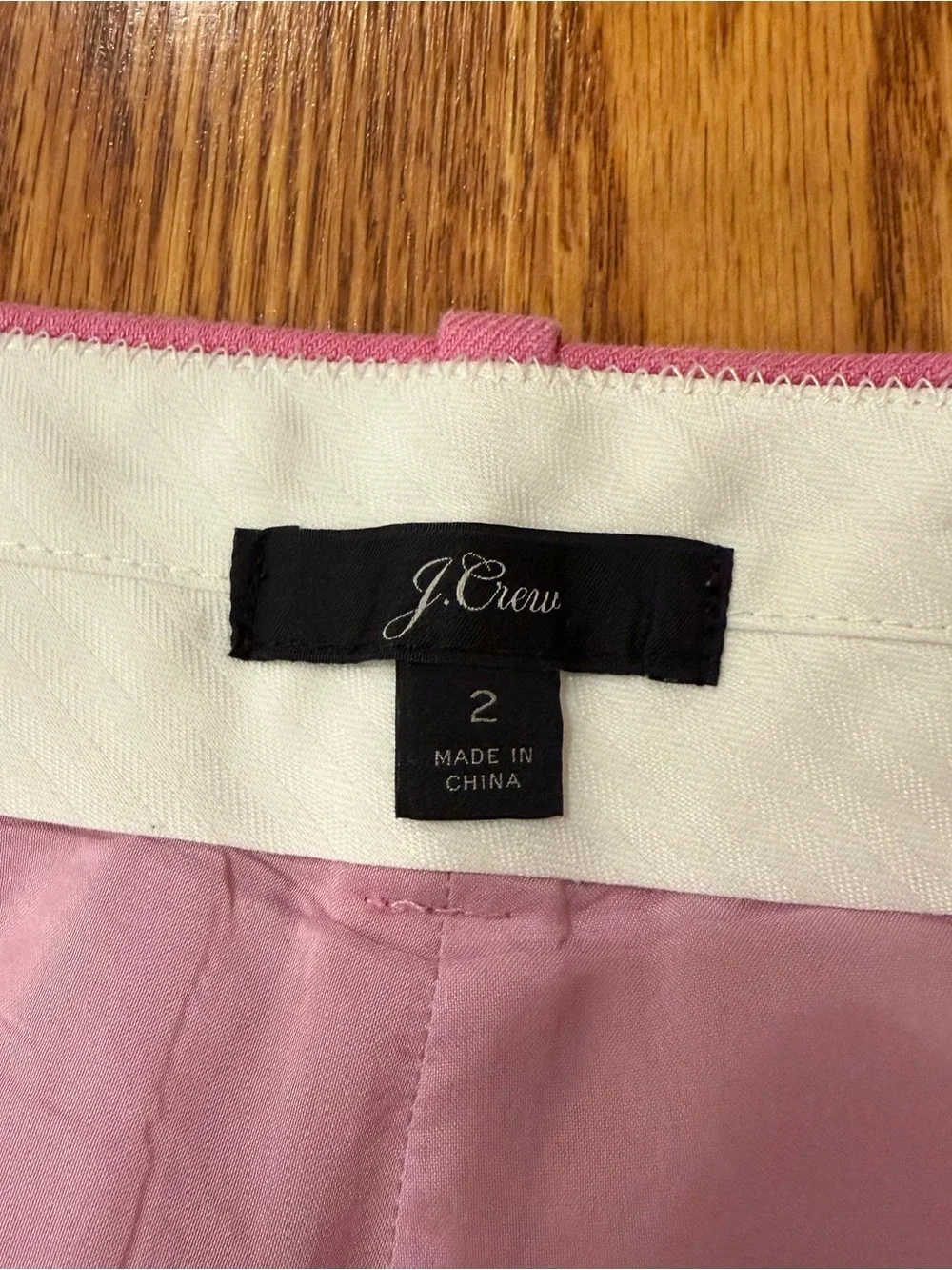 J Crew Pink Linen Pants in Size 2